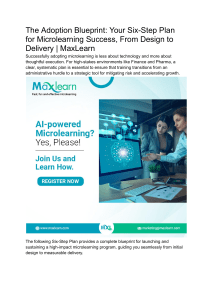 Microlearning Adoption: 6-Step Blueprint for Success