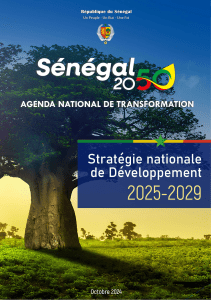 Vision S&eacute;n&eacute;gal 2050: Strat&eacute;gie Nationale de D&eacute;veloppement 2025-2029