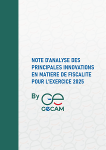 Analyse des Innovations Fiscales 2025 - Loi de Finances & Fiscalité Locale