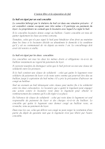 Union libre et bail: droits et obligations en cas de séparation