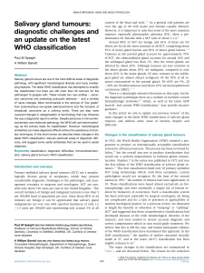 Salivary Gland Tumors: WHO Classification Update & Challenges