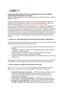 IJSRTD International Journal: Guide to High-Quality Research Publishing & UGC Approval