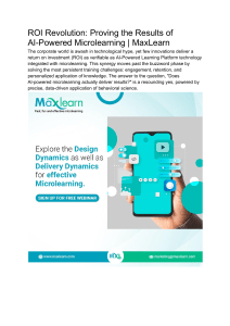 AI-Powered Microlearning: ROI & Results | MaxLearn