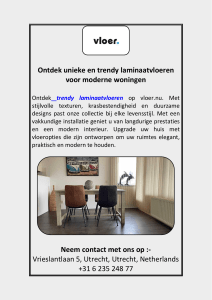 Ontdek unieke en trendy laminaatvloeren voor moderne woningen