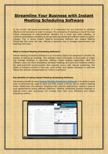 Streamline Your Business with Instant Meeting Scheduling Software