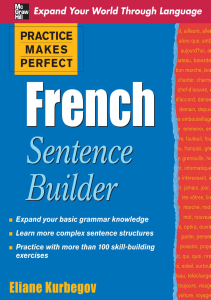 French Sentence Builder: Practice Makes Perfect Grammar & Syntax