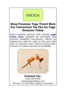 Shop Premium Yoga Travel Mats For Convenient On-The-Go Yoga Sessions Today