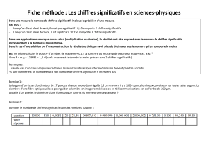 Chiffres Significatifs en Sciences-Physiques: Règles et Exercices