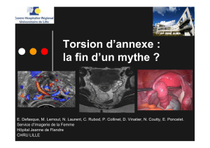 Torsion d'annexe : mythe ou r&eacute;alit&eacute; ? Analyse clinique et radiologique