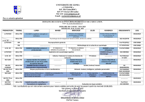 HORAIRE DU 18  au 22 Aout 2025