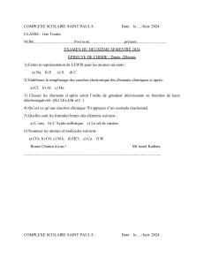 EXAMEN CHIMIE & PHY 1e