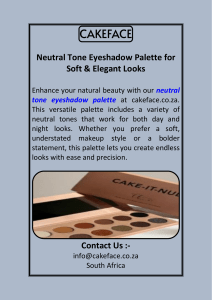 Nude Eyeshadow Palette with Versatile Everyday Shades