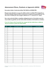 Formulaire EEA SNCF