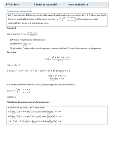 Limite et continiute