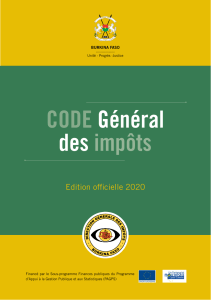 Code général des Impots &agrave; jour loi de finances 2021