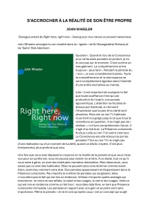 Cligner &agrave; la r&eacute;alit&eacute; de son &ecirc;tre propre &ndash; John Wheeler