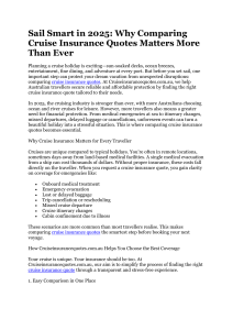  cruise insurance quote