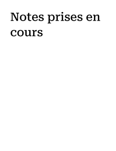 Notes de Cours de Fran&ccedil;ais: Mod&egrave;le Structur&eacute; pour &Eacute;tudiants
