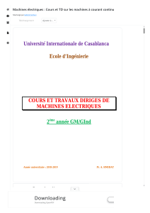Machines électriques   Cours et TD sur les machines à courant continu