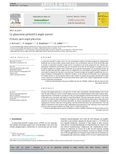 Glaucome primitif &agrave; angle ouvert : diagnostic, surveillance et traitement
