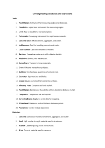 Civil engineering vocabulary and expressons