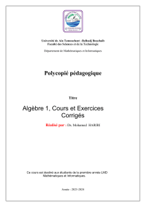 Polycopi&eacute; p&eacute;dagogique du LMD MI  (Hariri Mohamed )[1]