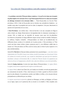 Crises de l'&Eacute;tat-providence : Actualit&eacute;, D&eacute;finition et &Eacute;volution