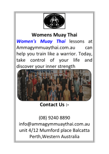 Womens Muay Thai 