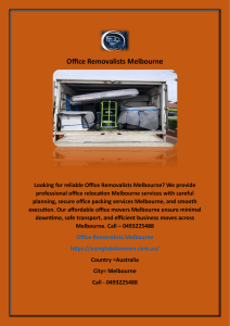 Office Removalists Melbourne