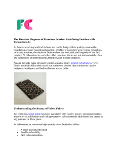 printed velvet fabric