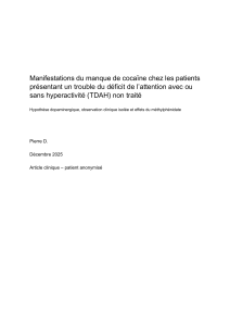 article TDAH cocaine PierreD decembre2025