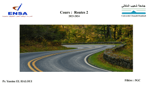 Cours Routes 2 : Introduction, Rappels et Notions de Base - G&eacute;nie Civil