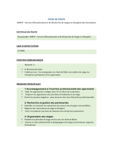 SILUE FICHE DE POSTE