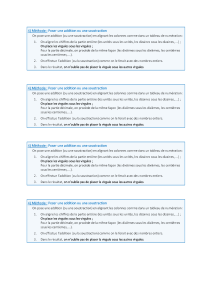fiche &agrave; coller addition