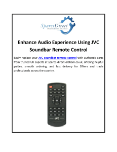 Enhance Audio Experience Using JVC Soundbar Remote Control
