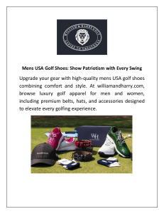 Mens USA Golf Shoes Show Patriotism with Every Swing