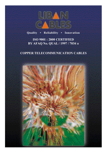 Copper Telecom Cables