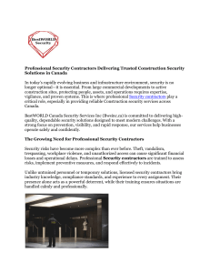 Construction security