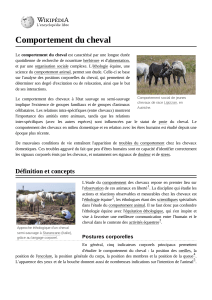 WIKI article    Comportement du cheval