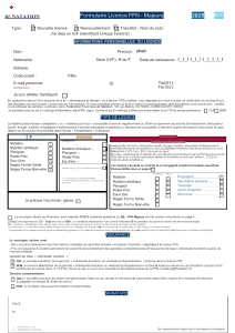 formulaire lidcence ffn