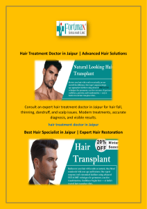 Hair Treatment Doctor in Jaipur | Advanced Hair Solutions