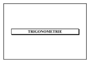 Formules Trigonom&eacute;trie et Nombres Complexes