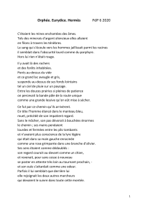 Po&egrave;me Orph&eacute;e Eurydice Rilke Analyse