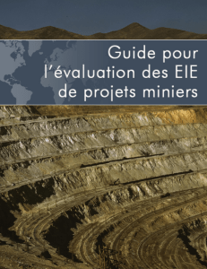 guidebook evaluating mining eia french