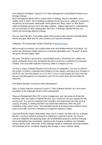 Store Management Lessons From Basket Random