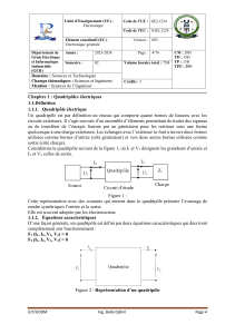 Cours Electronique : Les Quadrip&ocirc;les