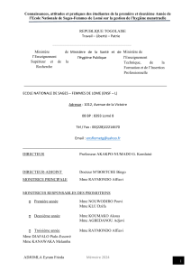 Gestion de l'Hygi&egrave;ne Menstruelle, &Eacute;tude Sage-Femme