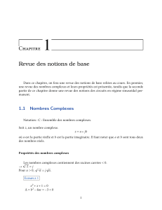Nombres Complexes et Circuits AC