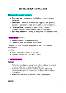 Traitements du Cancer : Guide Oncologie