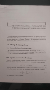 cours &eacute;lectromagn&eacute;tisme